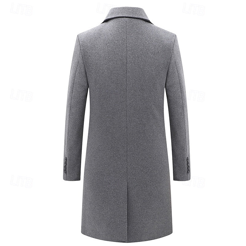 Deverell | Double-Breasted Longline Overcoat