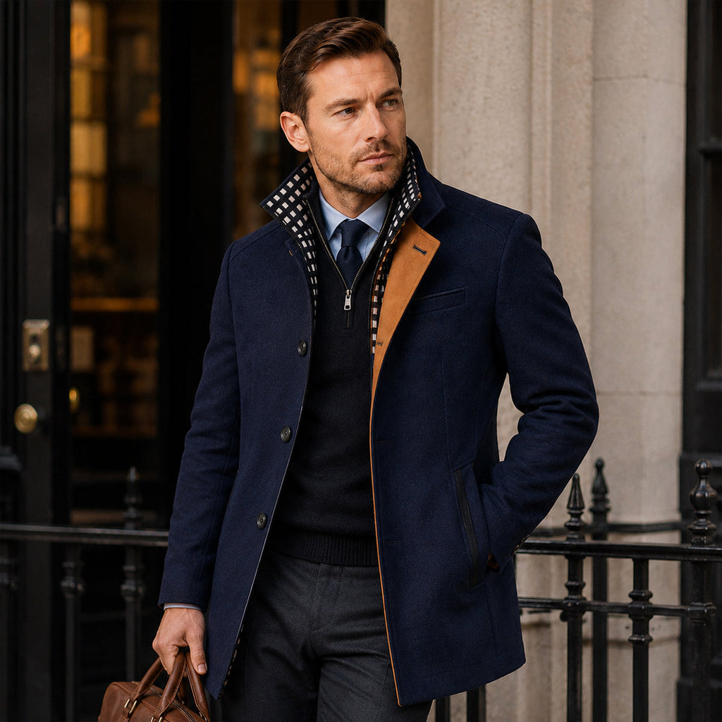 Men's stand-collar heritage trench coat — additional view