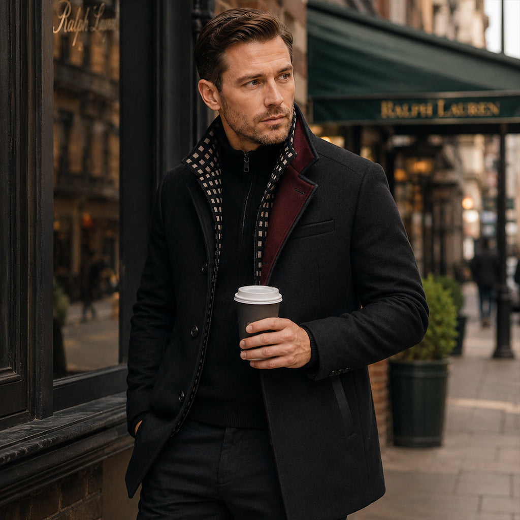 Men's stand-collar heritage trench coat — additional view