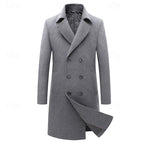 Deverell | Double-Breasted Longline Overcoat