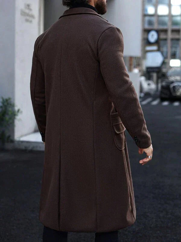 Langston | Double-Breasted Long Wool Coat