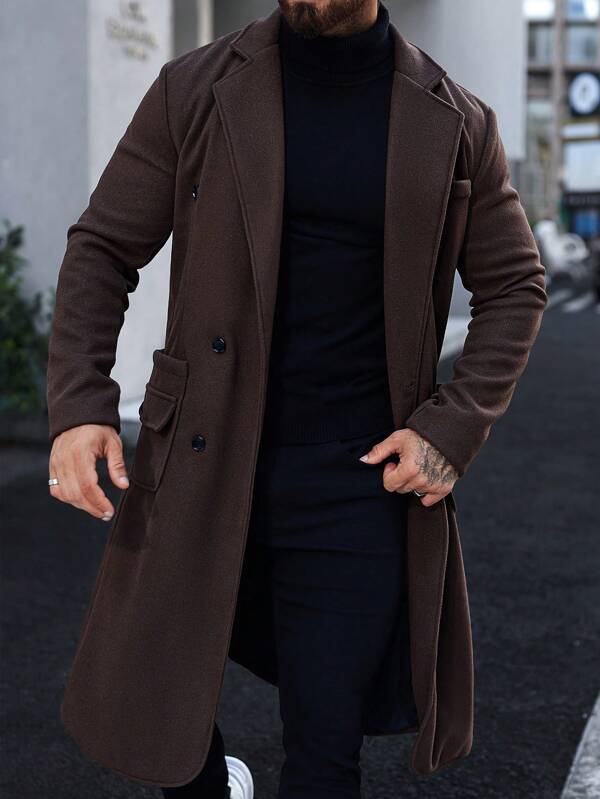 Langston | Double-Breasted Long Wool Coat