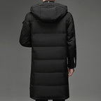 Men's hooded long winter coat — additional view