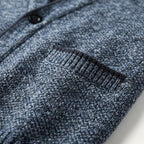 Men's plaid lined button up cardigan — additional view