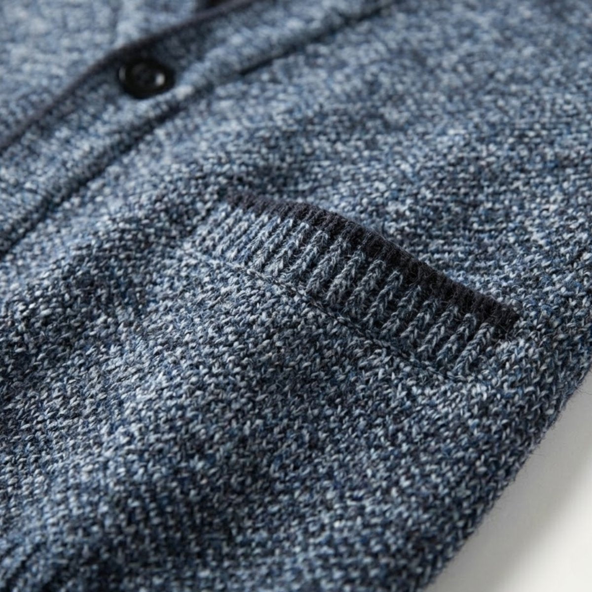 Men's plaid lined button up cardigan — additional view