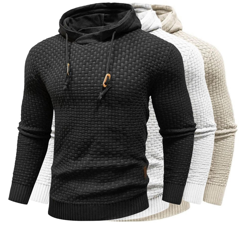 Men's slim-fit drawstring hoodie — additional view