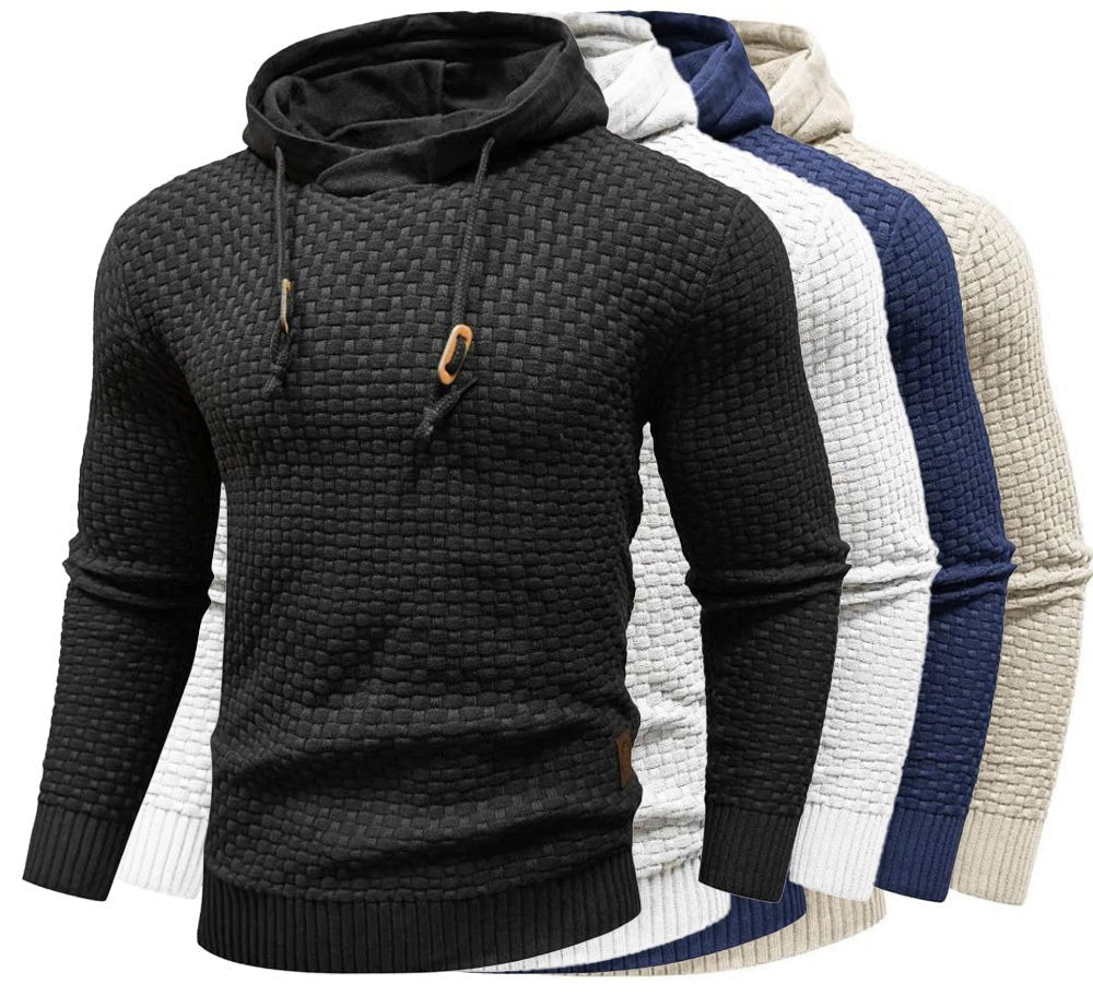 Men's slim-fit drawstring hoodie — additional view
