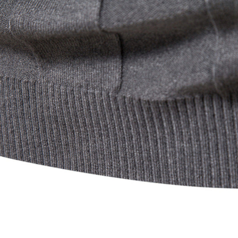 Men's ribbed turtleneck sweater — additional view