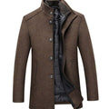 Men's insulated stand-collar jacket
