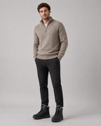 Men's plush-lined ankle winter boots — detail view
