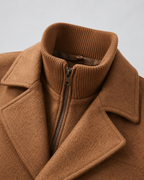 Men's funnel-neck tailored coat — additional view