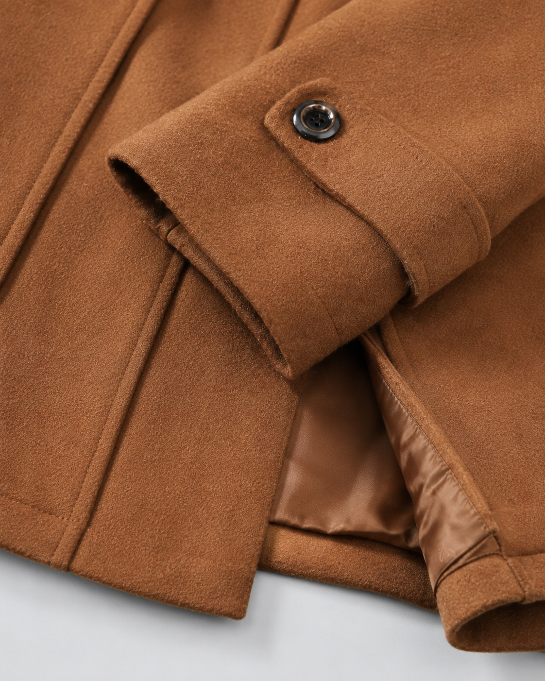 Men's funnel-neck tailored coat — additional view