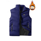 Men's quilted zip puffer vest — additional view
