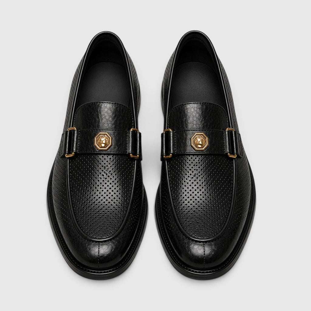Men's breathable slip-on driving loafers — detail view