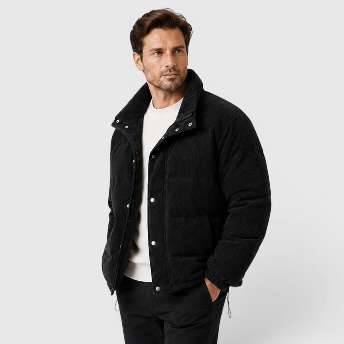 Men's lightweight quilted zip puffer — additional view
