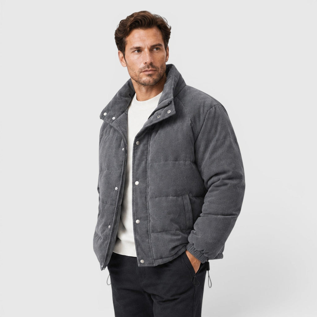 Men's lightweight quilted zip puffer — additional view