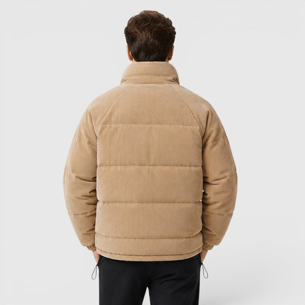 Men's lightweight quilted zip puffer — alternate view