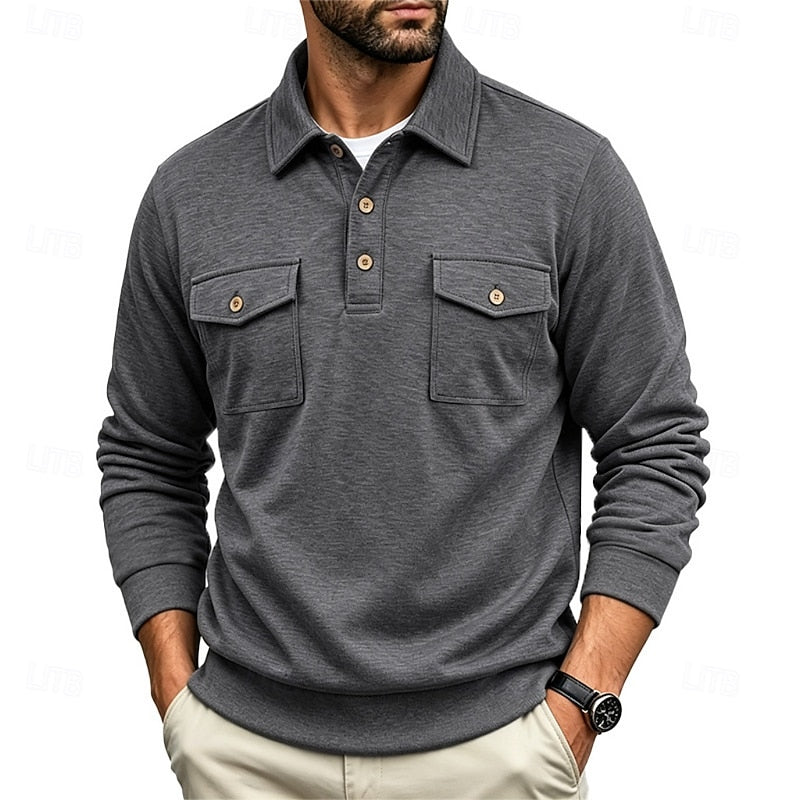 Rhodes | Long Sleeve Polo Shirt