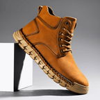 Men's lace-up leather ankle boots