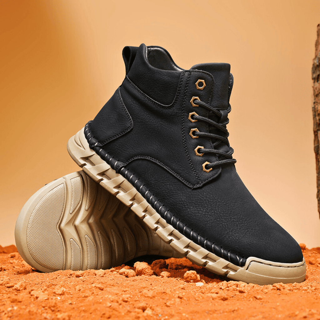 Men's lace-up leather ankle boots — additional view