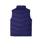 Men's quilted zip puffer vest — additional view