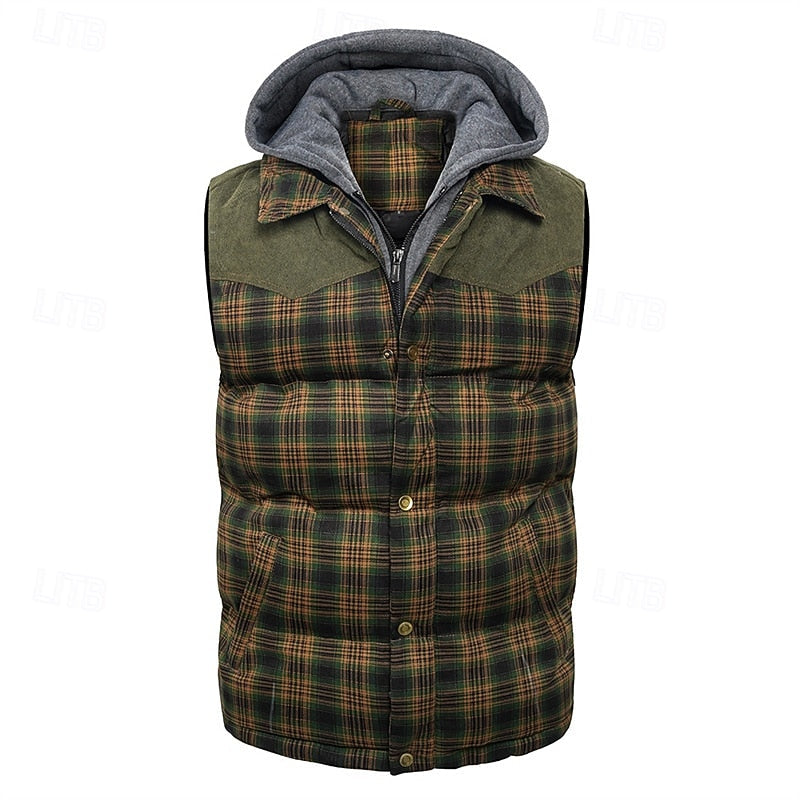 Men's quilted hooded gilet — additional view