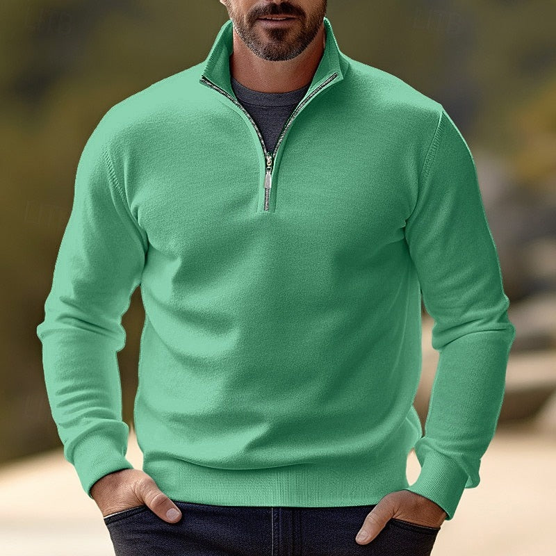 Grady | Refined Half-Zip Knit Pullover