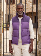 Men's slim-fit stand-collar puffer vest — additional view