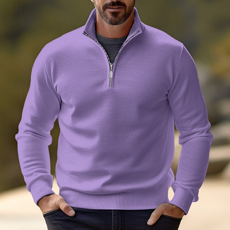 Grady | Refined Half-Zip Knit Pullover