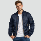 Men's padded harrington bomber jacket