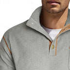 Merrick | Textured Half-Button Knit Pullover