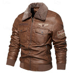 Men's aviator bomber jacket — alternate view