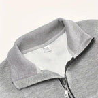 Men's half-zip cable-knit sweater — additional view