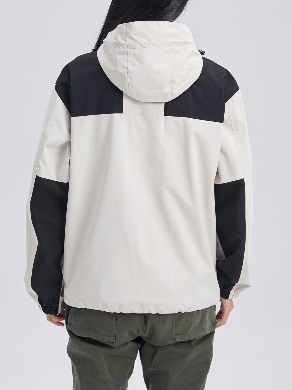 Men's fleece-lined hooded 3-in-1 jacket — detail view