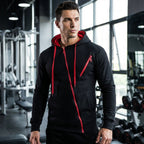 Men's zip-up pocket sweatshirt — alternate view