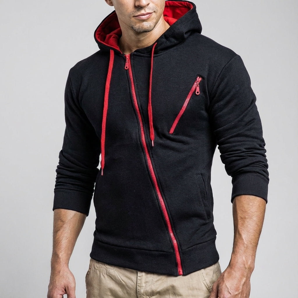 Men's zip-up pocket sweatshirt — additional view