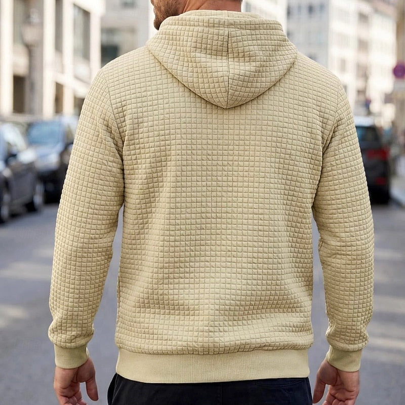 Edwin | Textured Pullover Hooded Sweatshirt
