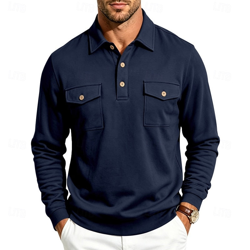 Rhodes | Long Sleeve Polo Shirt