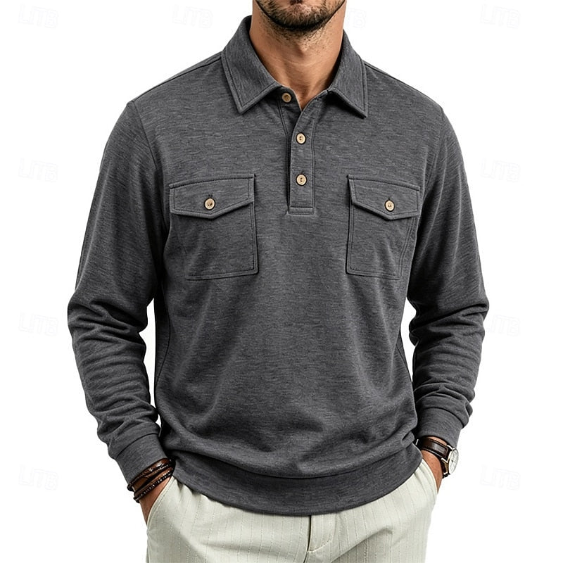 Rhodes | Long Sleeve Polo Shirt