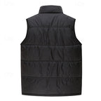 Men's sherpa-lined puffer vest — alternate view