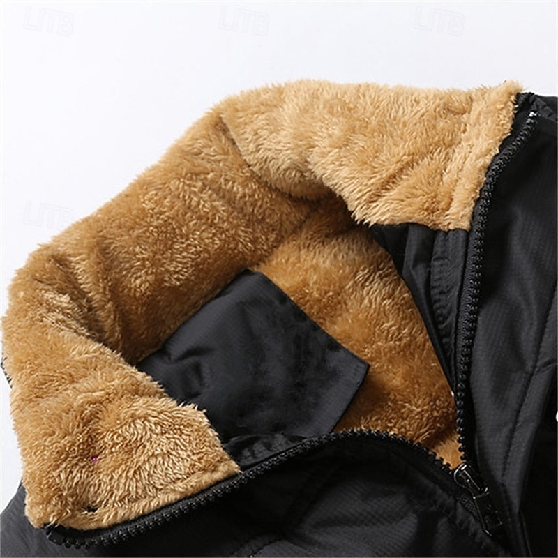 Men's sherpa-lined puffer vest — additional view