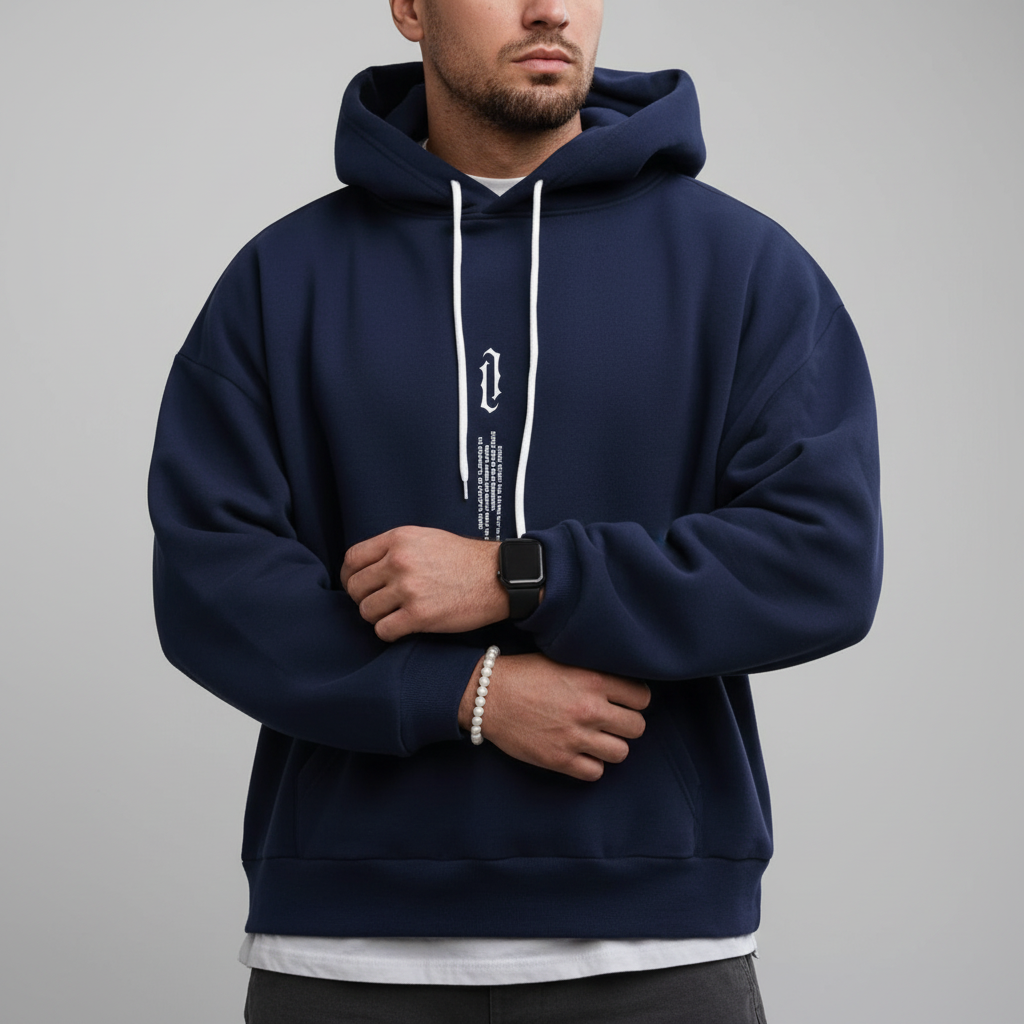 Men's soft fleece pullover hoodie — additional view