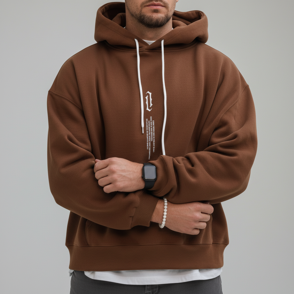 Men's soft fleece pullover hoodie — additional view