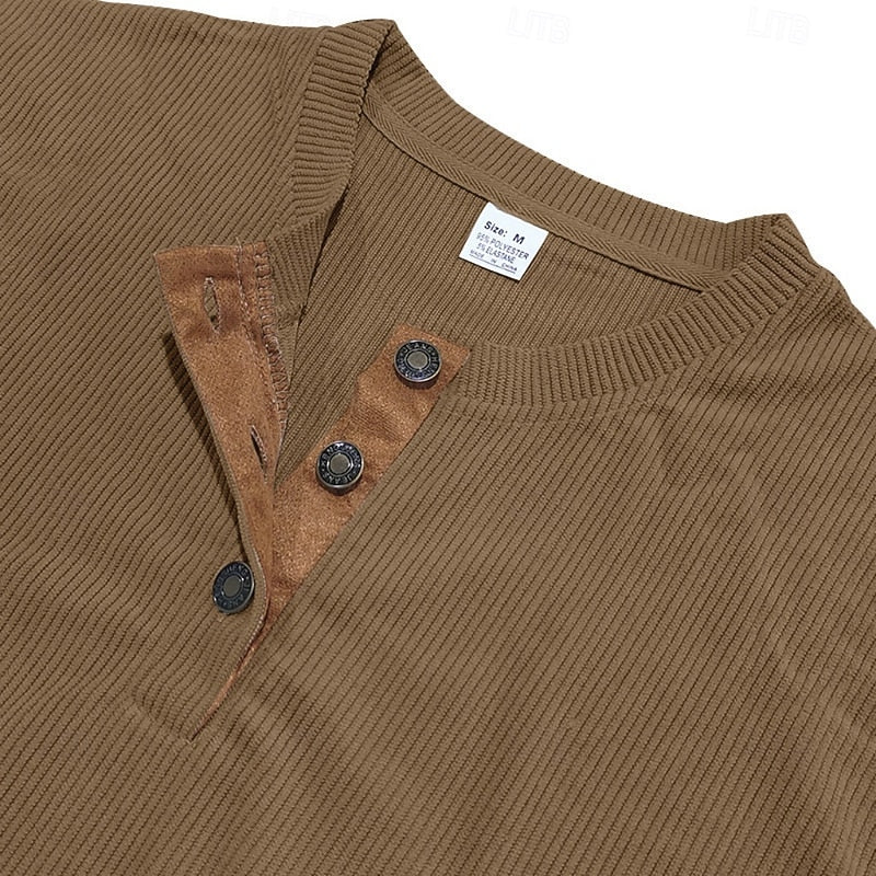Men's ribbed long sleeve shirt — additional view