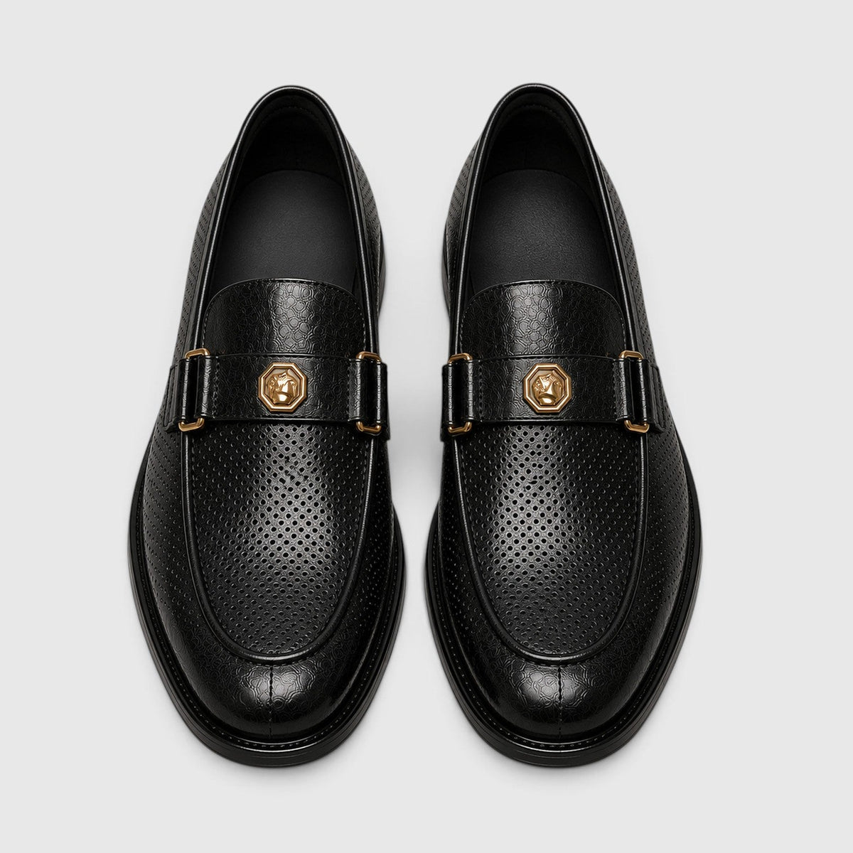 Men's breathable slip-on driving loafers — detail view