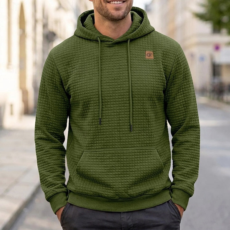 Edwin | Textured Pullover Hooded Sweatshirt
