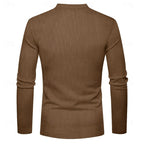 Men's ribbed long sleeve shirt — additional view