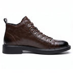 Men's grained leather work boots
