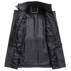 Men's notch lapel wool short coat — additional view
