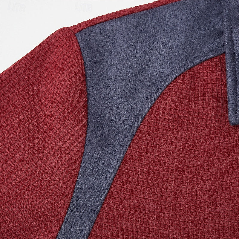 Men's textured quarter-zip sweater — additional view